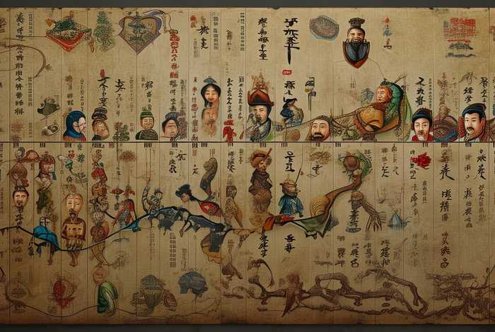 中国历史朝代头像 中国历史朝代脑图