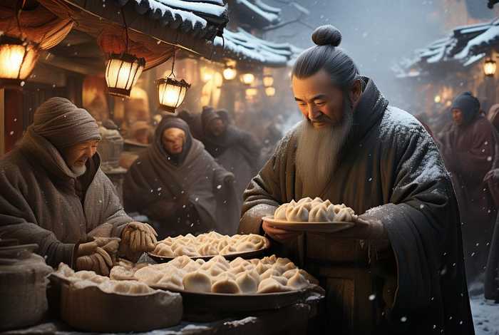 张仲景冬至吃饺子的故事（张仲景冬至吃饺子的故事有哪些）