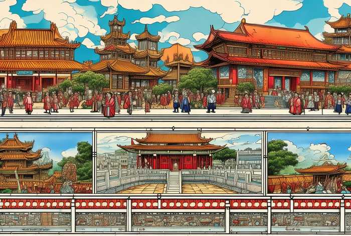 中国历史朝代漫画；中国历史朝代漫画图片
