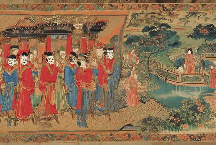 唐代阎立本的步辇图、唐代阎立本的步辇图分两个部分打开以后先看到画面