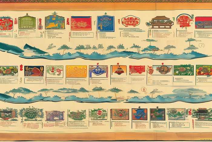 中国历史朝代顺序口诀解释；中国历史朝代顺序口诀解释图