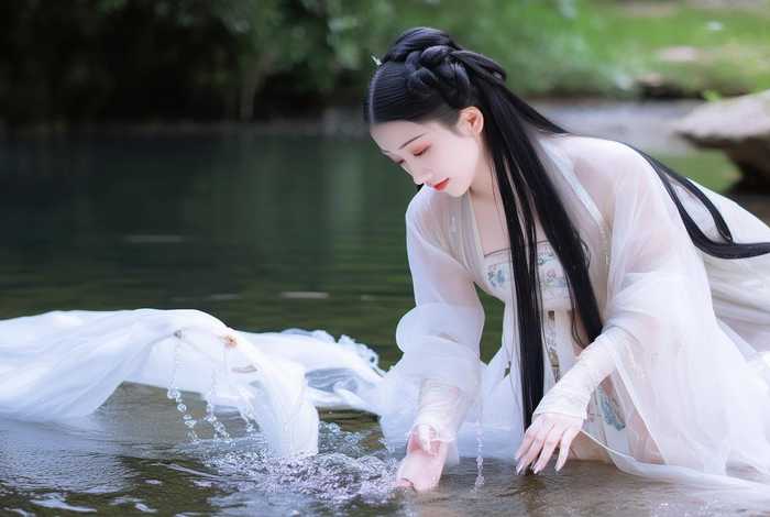 西施浣纱古装姿势教学、西施浣纱古装姿势教学图片