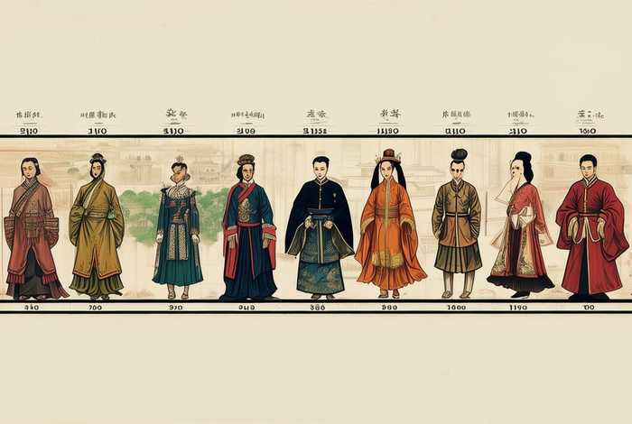 中国历史的服装文化演变、中国历史的服装文化演变图