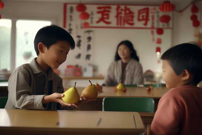 中国故事课本、中国故事课本剧表演视频孔融让梨的英语剧本