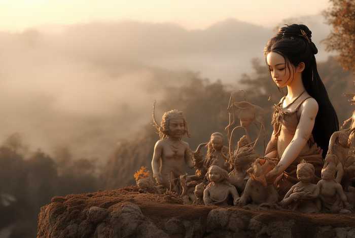 中国古代神话故事女娲造人的故事（中国古代神话故事女娲造人的故事有哪些）