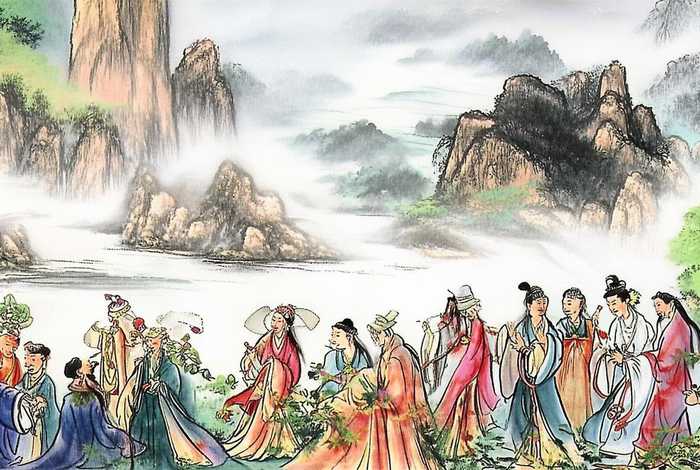 中国经典故事绘画；中国经典故事绘画作品