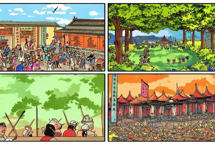 中国古代历史漫画，中国古代历史漫画作品初中初一四格