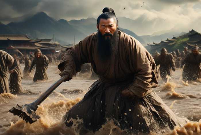 中国历史大禹治水；中国历史大禹治水图片