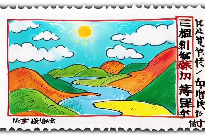 小学生手绘邮票祖国;小学生手绘邮票我和我的祖国 小学生手绘邮票祖国;小学生手绘邮票我和我的祖国