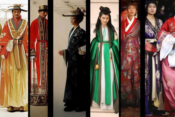 中国历史服装演变过程图片、中国历史服装演变过程图片视频