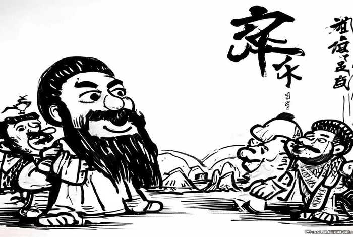 中国历史讽刺漫画简笔画；中国历史讽刺漫画简笔画图片