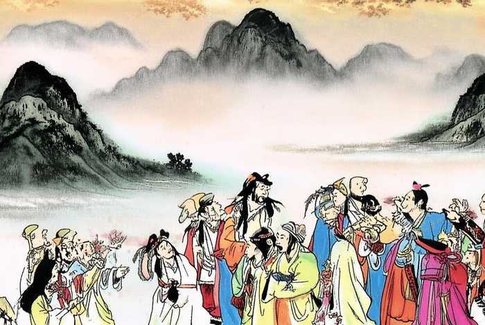 中国经典故事绘画；中国经典故事绘画作品