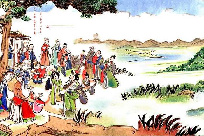 中国古代故事插图绘画（中国古代故事插图绘画图片）
