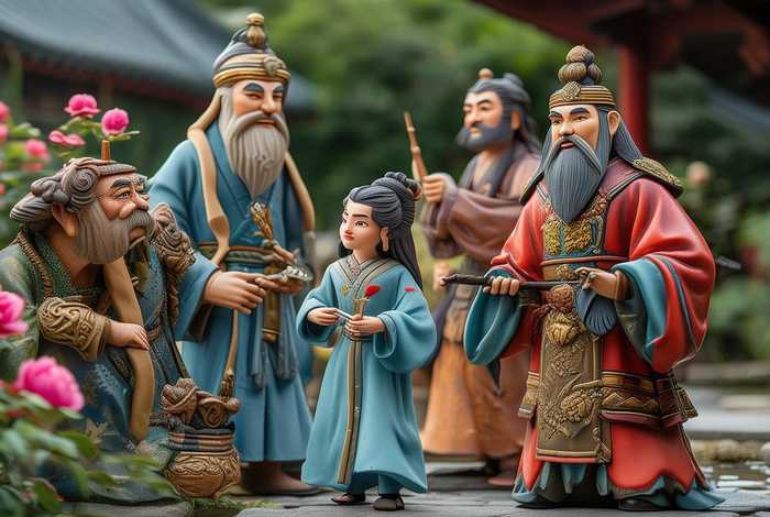 中国古代民间故事人物画、中国古代民间故事人物画像