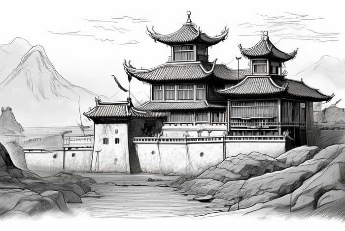 中国古代城堡图片大全图片，中国古代城堡图片大全图片简笔画