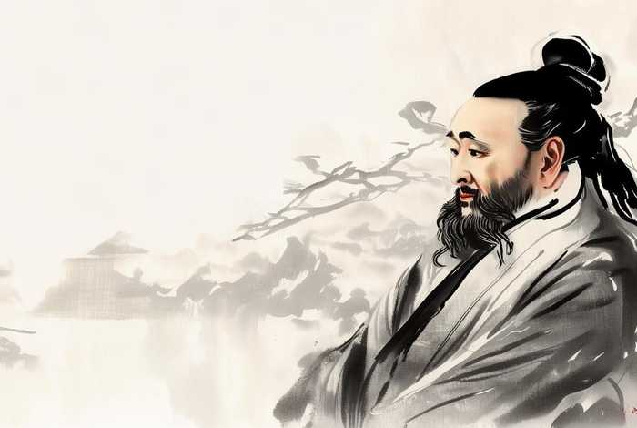 水墨历史人物，水墨历史人物画