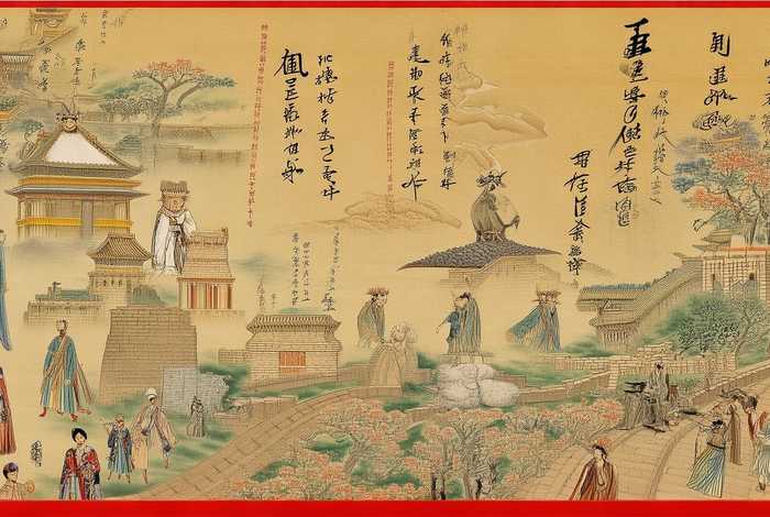 中国历史带汉字大型画作 中国历史带汉字大型画作有哪些