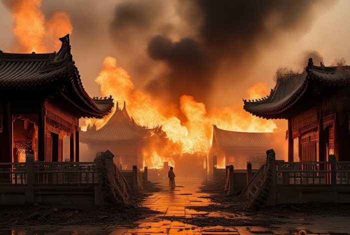 中国历史绘本火烧圆明园、火烧圆明园历史课本