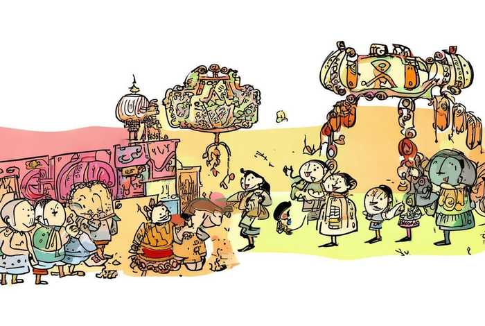 中国民间故事插画手绘（中国民间故事插画手绘简单）