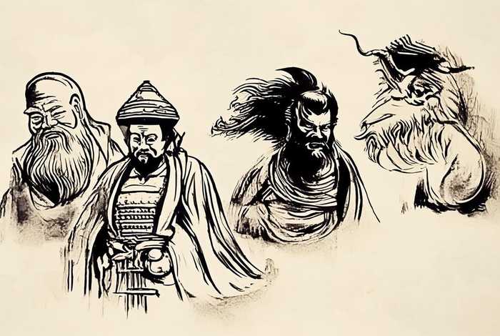 中国历史故事思维导图简单；中国历史故事思维导图简单版人物