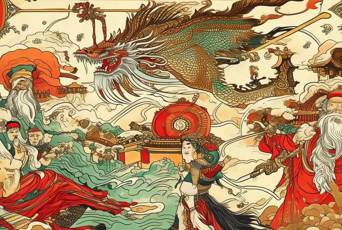 中国历史前的神话传说故事手抄报 中国历史前的神话传说故事手抄报内容