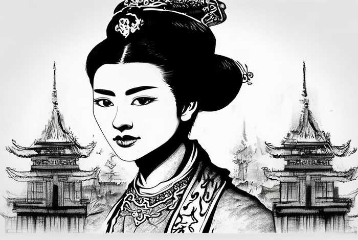 中国历史人物简笔画武则天，中国历史人物简笔画武则天图片大全