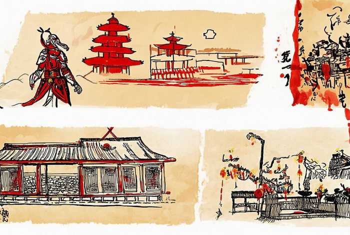 中国历史故事及图片简笔画；中国历史故事及图片简笔画大全
