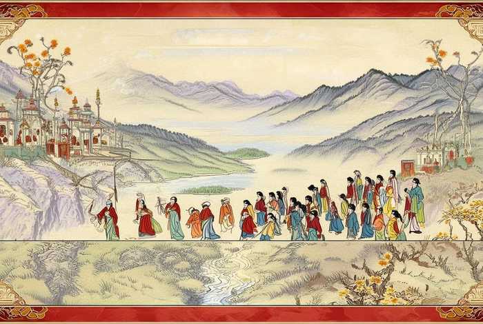 中国历史故事插画；中国历史故事插画作品
