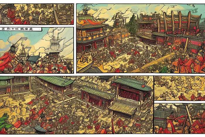 中国历史漫画手绘连环画 中国历史漫画手绘连环画图片