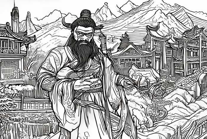 中国历史故事图 - 中国历史故事图片简笔画