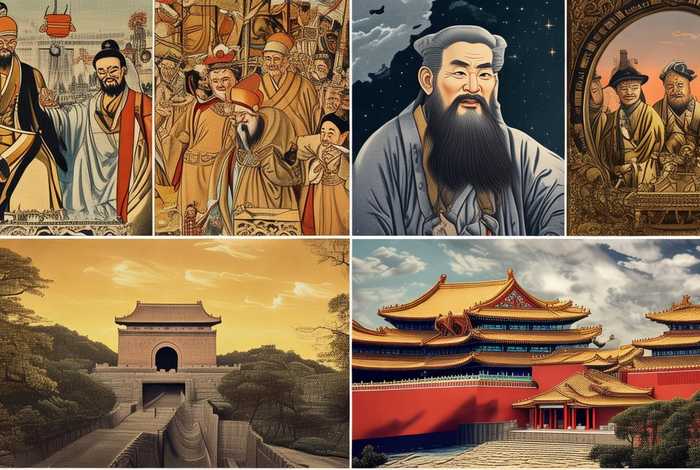 中国历史故事绘画四幅 中国历史故事绘画四幅图片