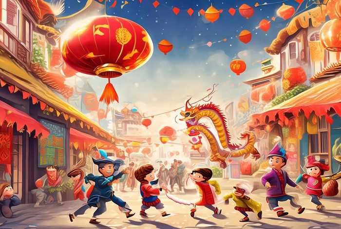 中国年的故事简笔画 关于中国年的简笔画 中国年的故事简笔画 关于中国年的简笔画