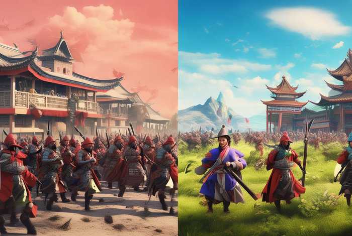 中国历史故事和动画片对比图，中国历史故事和动画片对比图片