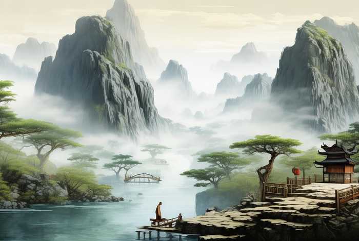 中国历史名画山水画；中国历史名画山水画大全