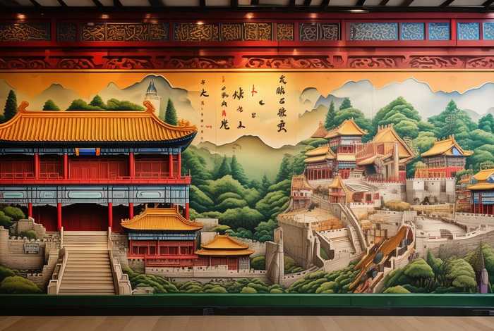 中国历史古迹文化主题墙 中国历史古迹文化主题墙设计图片