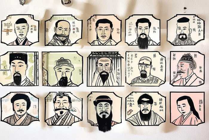 中国历史人物简笔画书签 - 中国历史人物简笔画书签图片大全