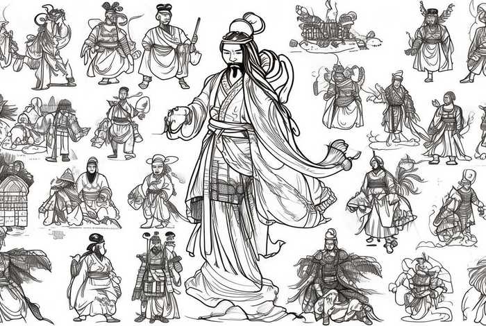 中国历史人物与故事简笔画图片；中国历史人物与故事简笔画图片大全