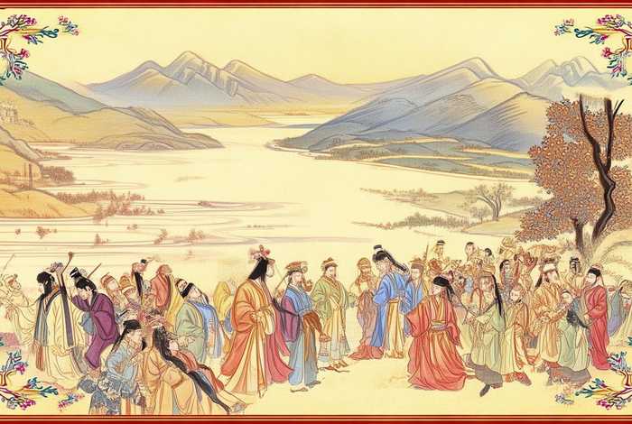 中国历史故事插画；中国历史故事插画作品