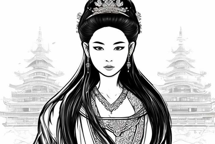 中国历史人物简笔画武则天，中国历史人物简笔画武则天图片大全