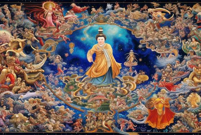 中国神话人物关系思维导图、《中国神话传说》人物关系思维导图