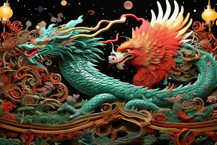 中国神话故事粘土手工，神话故事粘土手工作品
