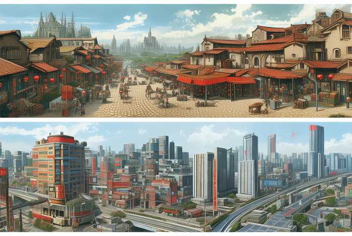 中国乡镇的历史变迁，中国乡镇的历史变迁图