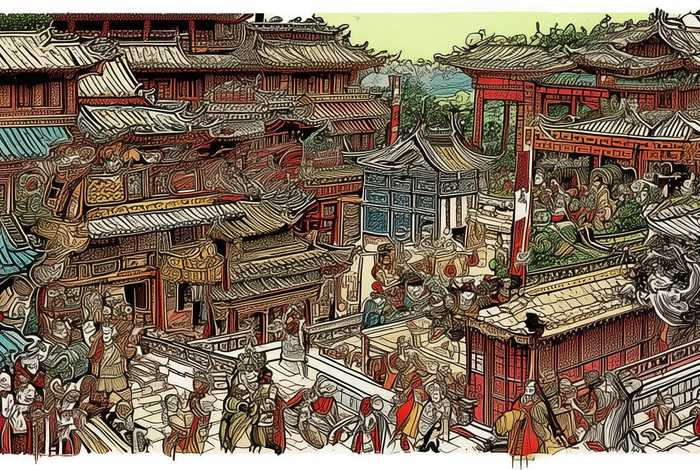 中国历史漫画手绘，中国历史漫画手绘精美
