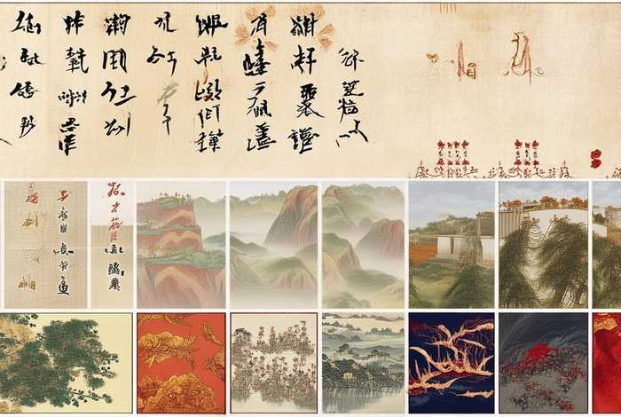 中国历史名画介绍海报、中国历史名画介绍海报图片