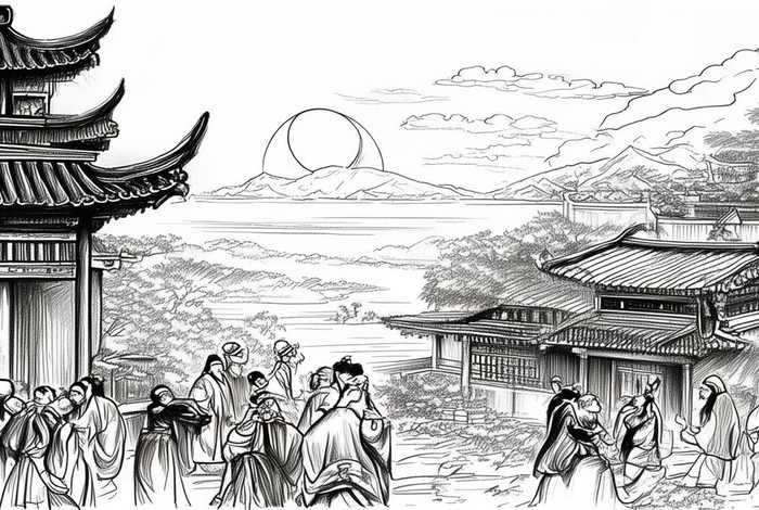 中国历史故事素描图片、中国历史故事素描图片大全