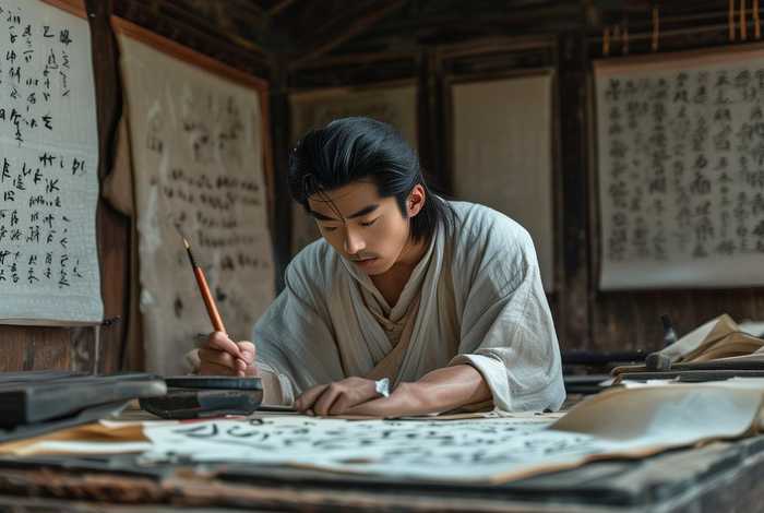 中国历史故事王羲之勤奋练字（王羲之勤练书法的故事50字）