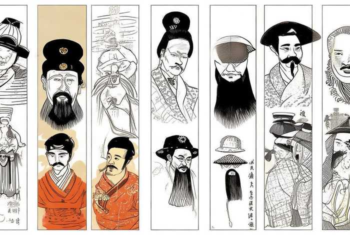 中国历史人物简笔画书签 - 中国历史人物简笔画书签图片大全