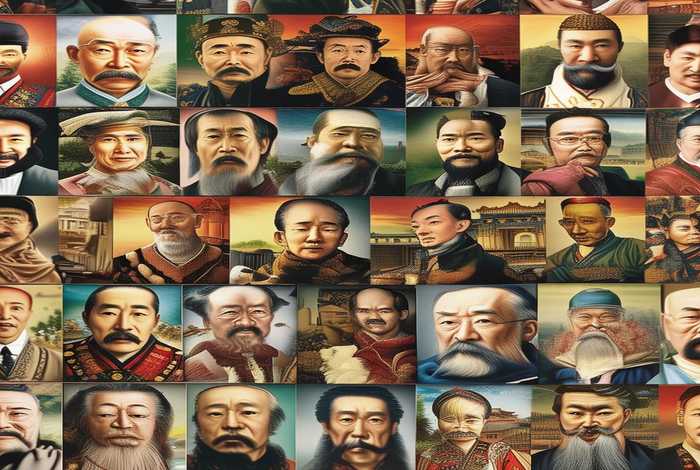 中国历史人物拼图；中国历史人物拼图图片