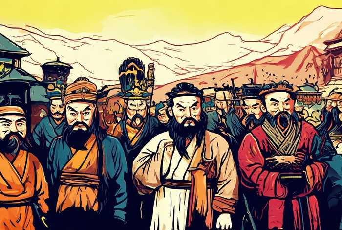 中国历史事件漫画简笔画，中国历史事件漫画简笔画图片