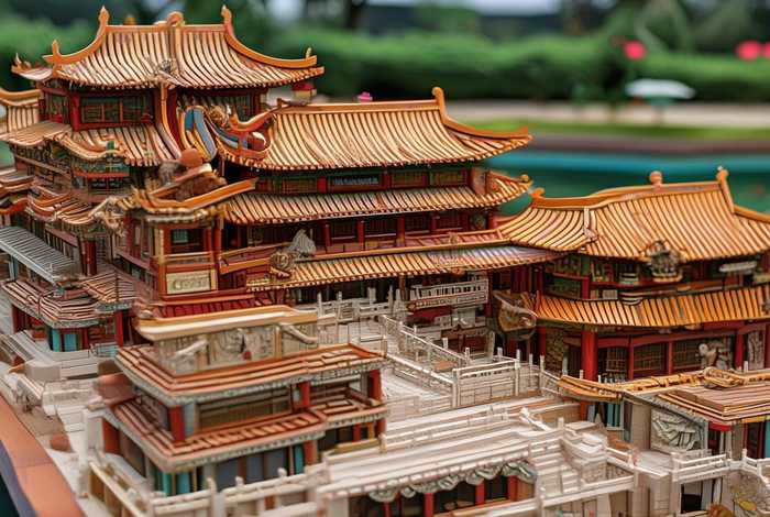 中国历史建筑模型制作教程、中国古代建筑模型制作